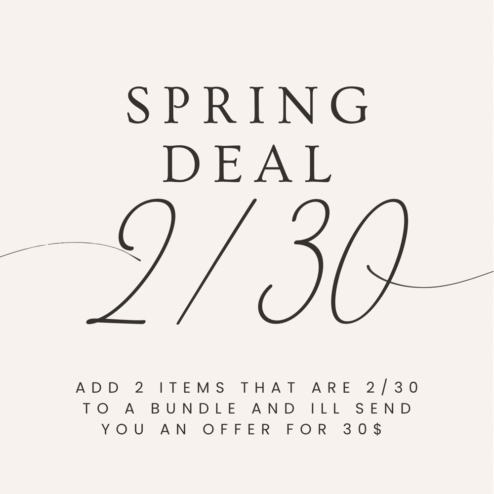 Spring deal!